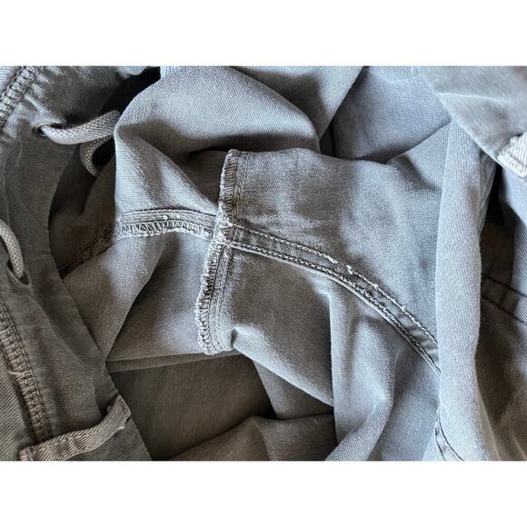 James Perse Women’s Drawstring Denim Jogger Pants Sz 4 US Large Minimalist Gray - Picture 8 of 12